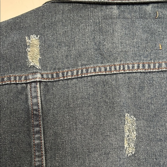 Classic Denim Distressed Jacket - Picture 9 of 9
